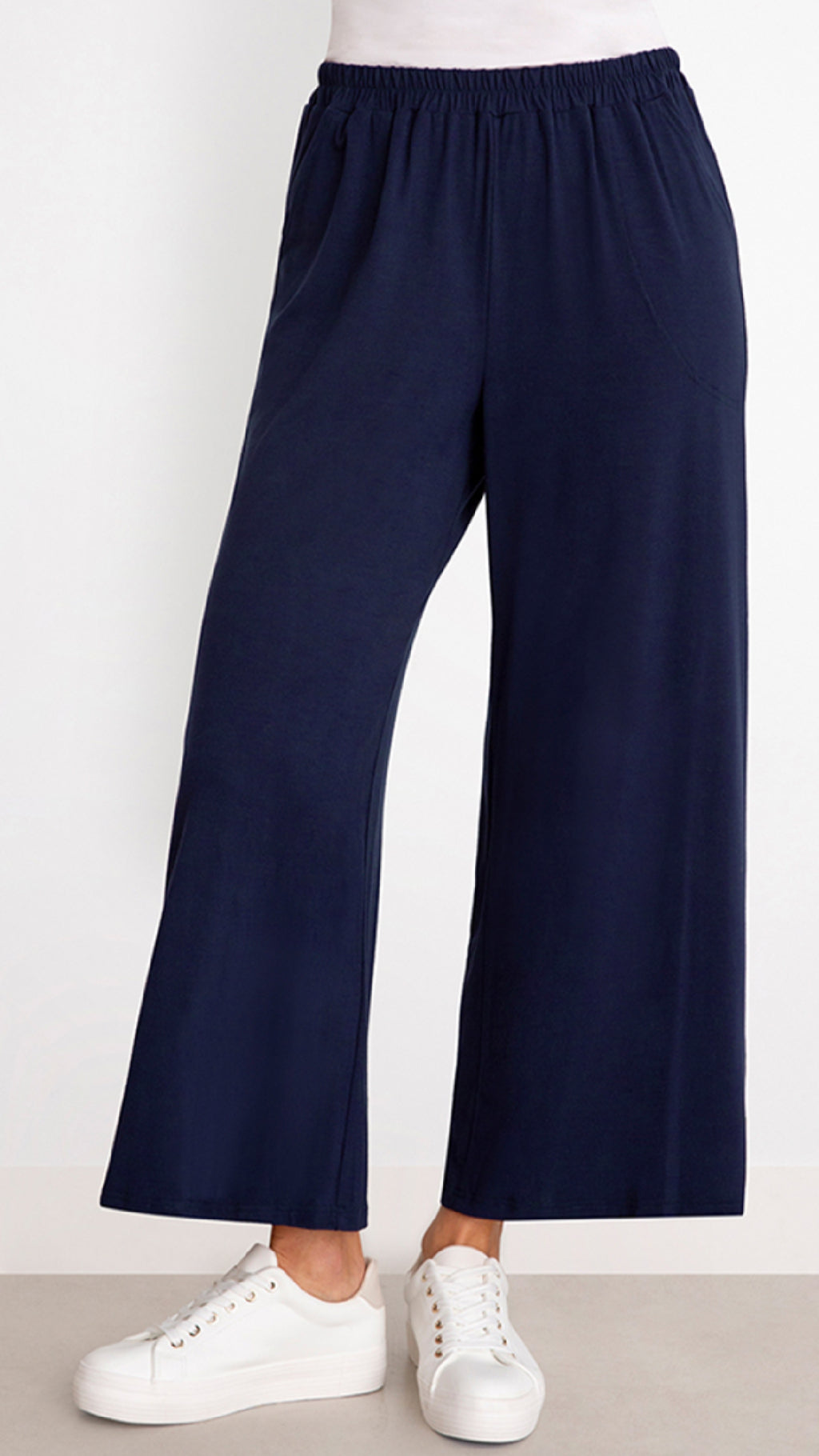 Bamboo Wide Leg Ankle Pant (Sale)