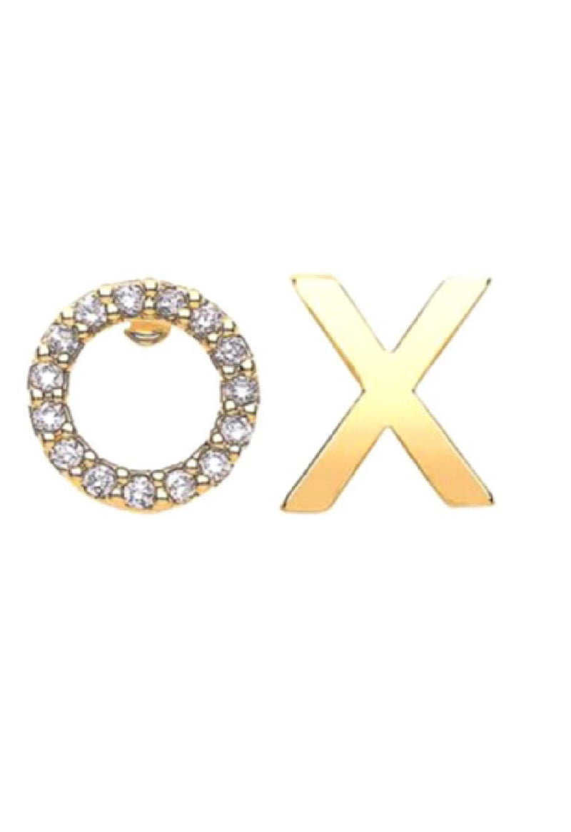 XO Earrings- Gold Plated