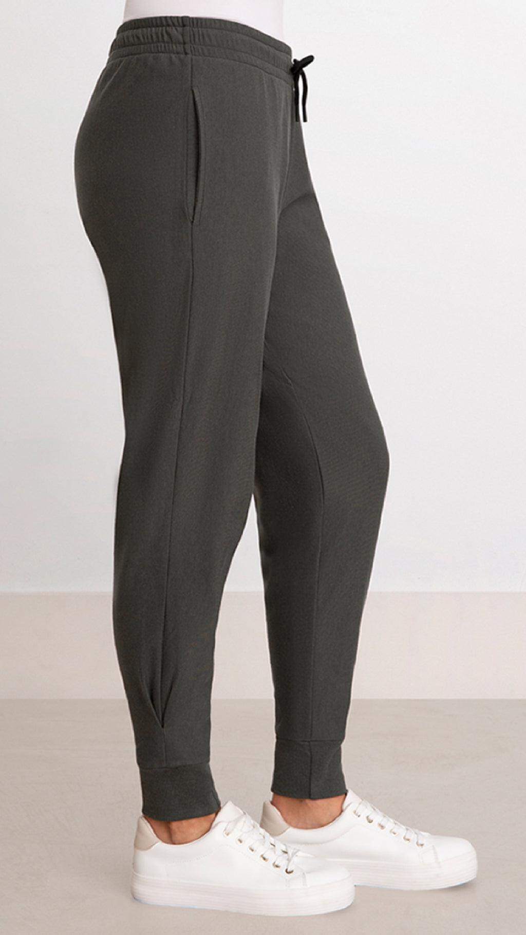 Bamboo Fleece Pleat Hem Jogger (Sale)