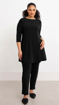 Trapeze Tunic, 3/4 Sleeve (Selected Colours on Sale)
