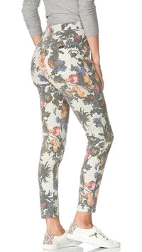 Floral Old Masters Denim High Rise Leggings