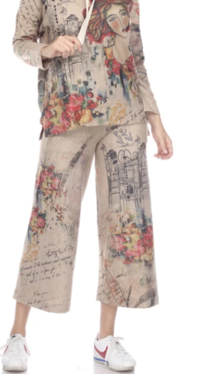 Inoah Cropped Gaucho Pant