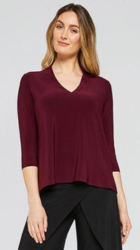 Deep V Top, 3/4 Sleeve (Selected Colours on Sale)