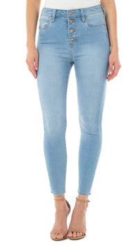 Abby High Rise Ankle Skinny Bayside (Sale)
