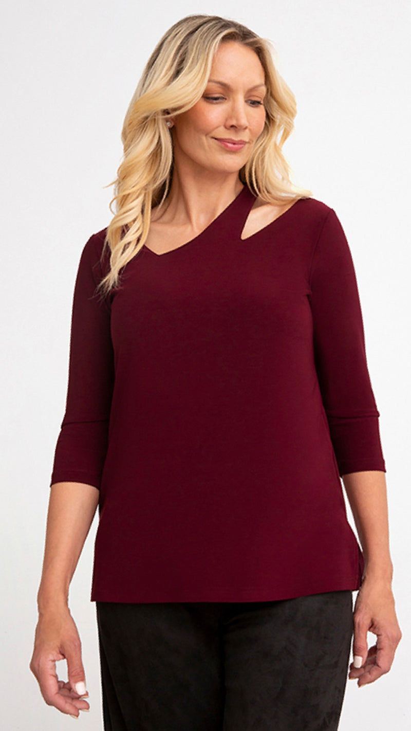 Cutting Edge Top, 3/4 Sleeve