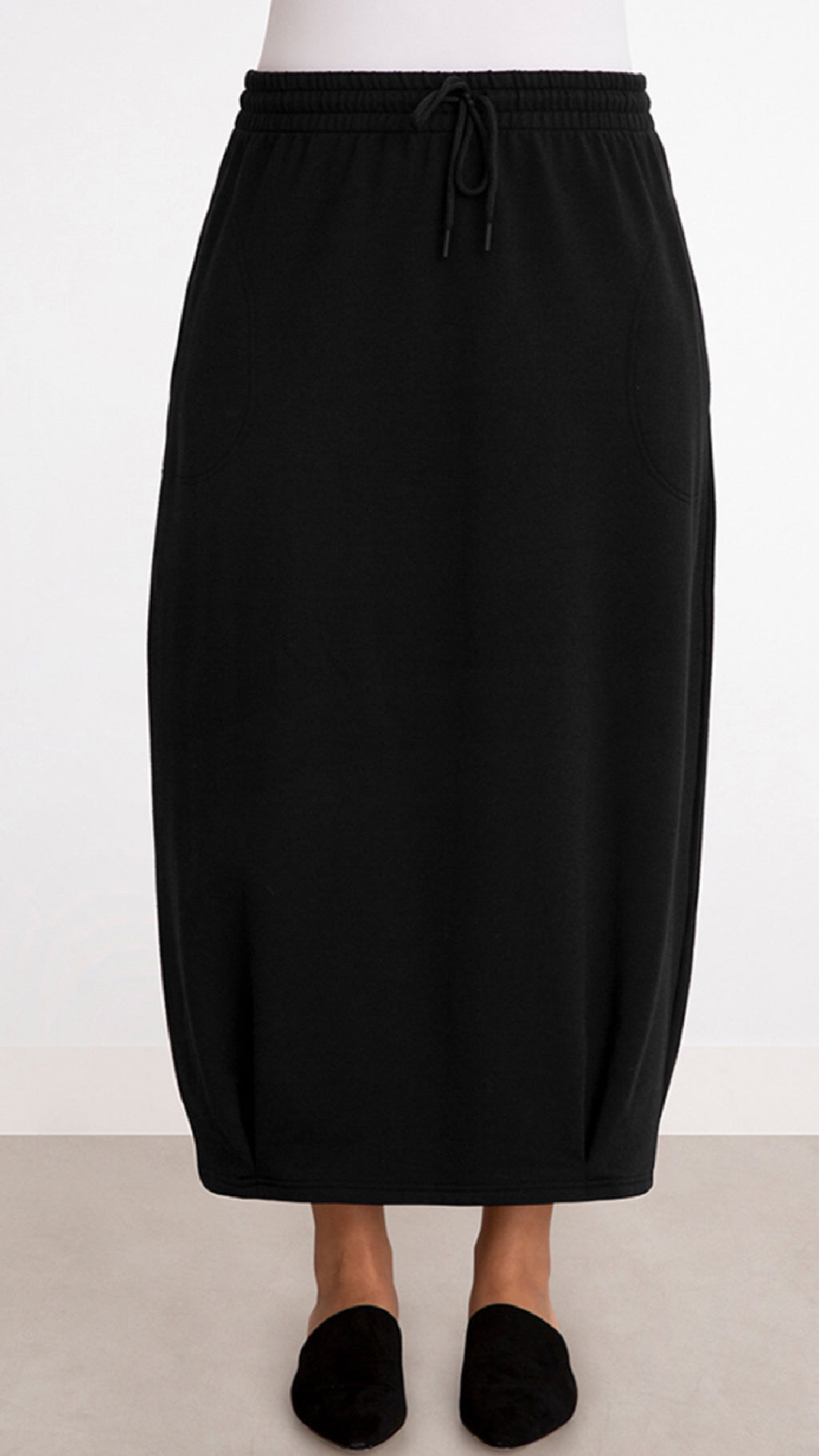 Bamboo Fleece Pleat Hem Skirt