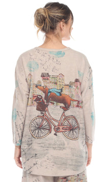 Hi-Low Dolman Sleeve Top-Fun Ride