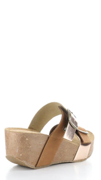 LAWT-Dusty Rose/Brandy Wedge Sandal