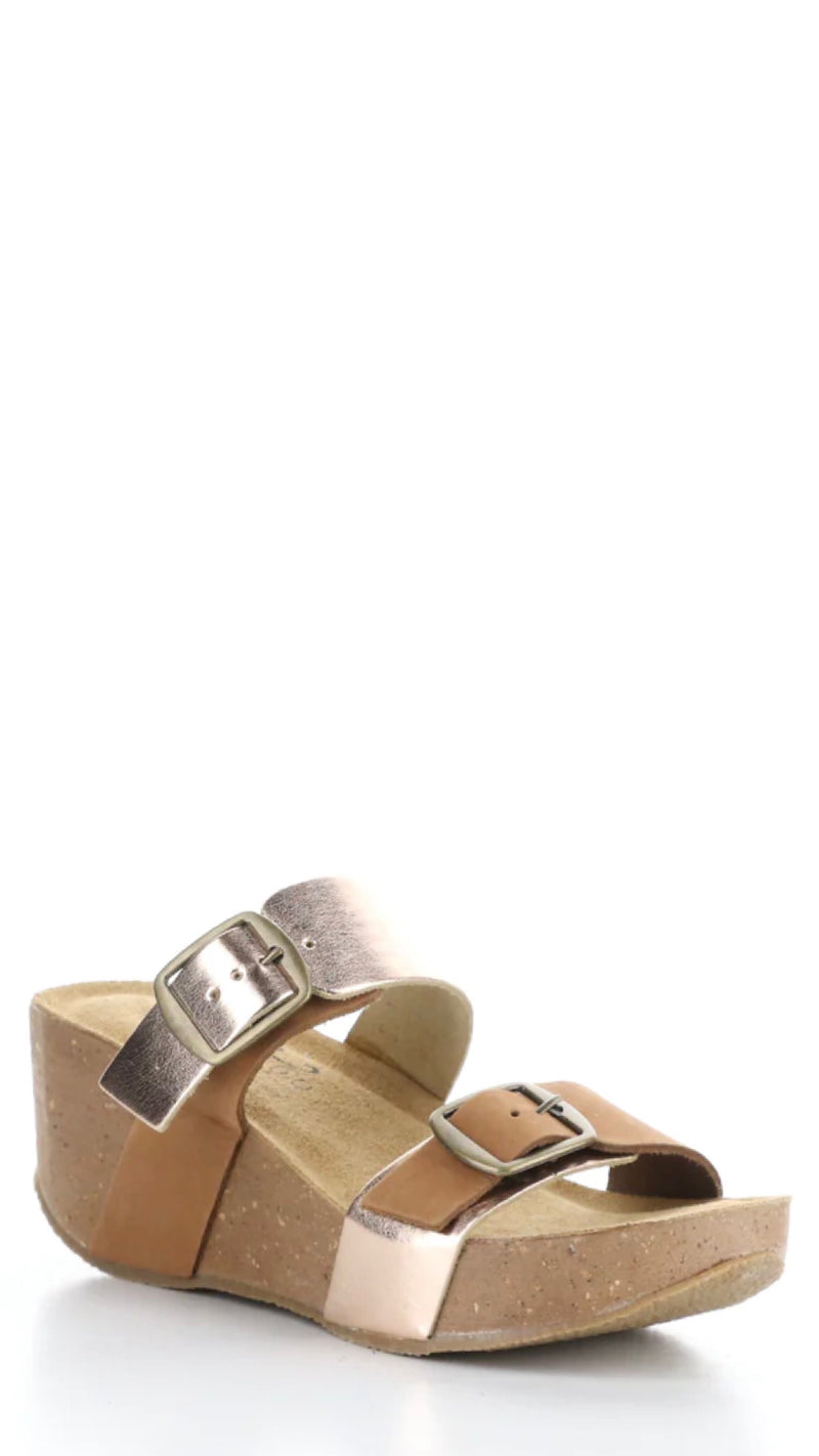 LAWT-Dusty Rose/Brandy Wedge Sandal